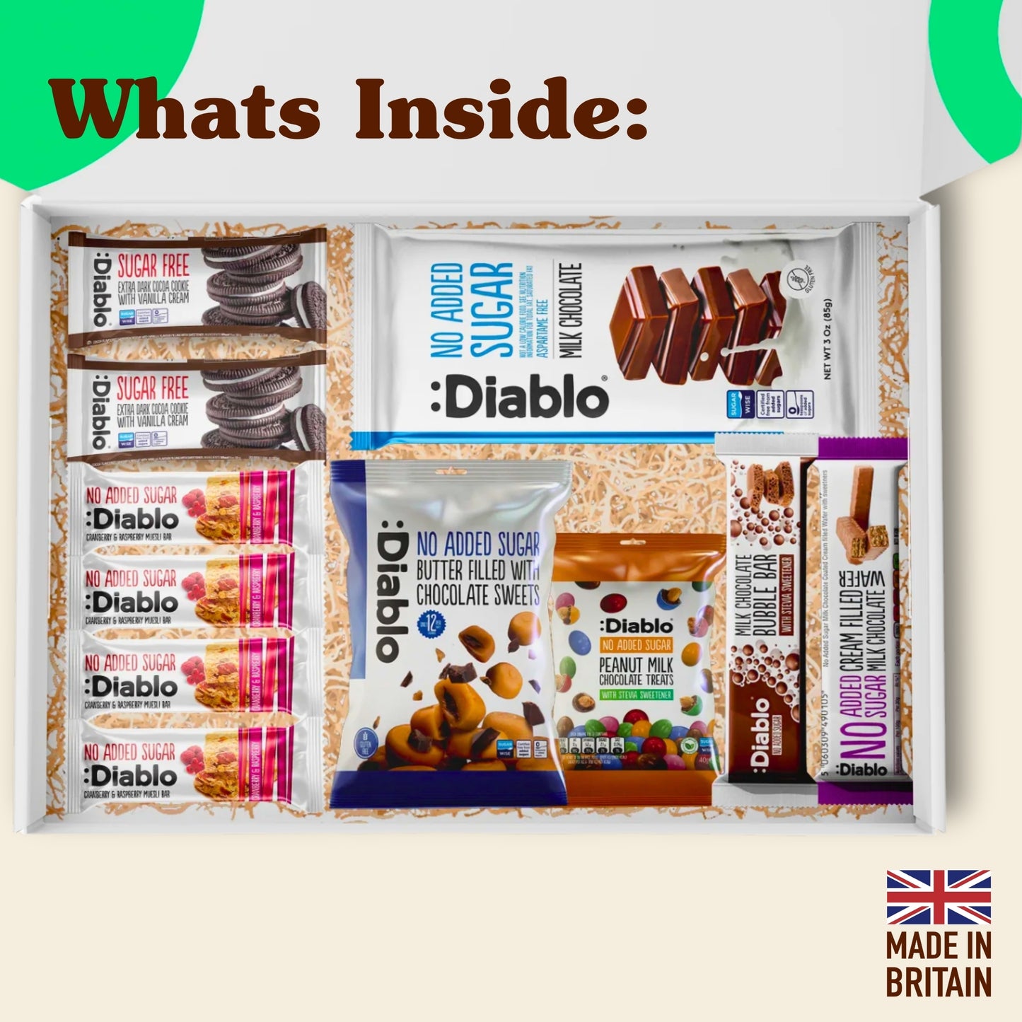 Guiltfree Diablo No Added Sugar Hamper Box - 3 (11 Items)