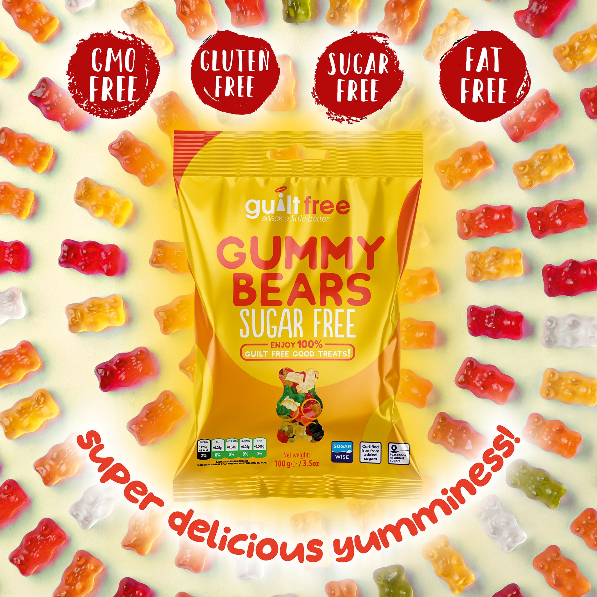 GuiltFree Sugar Free Gummies -  Gummy Bear