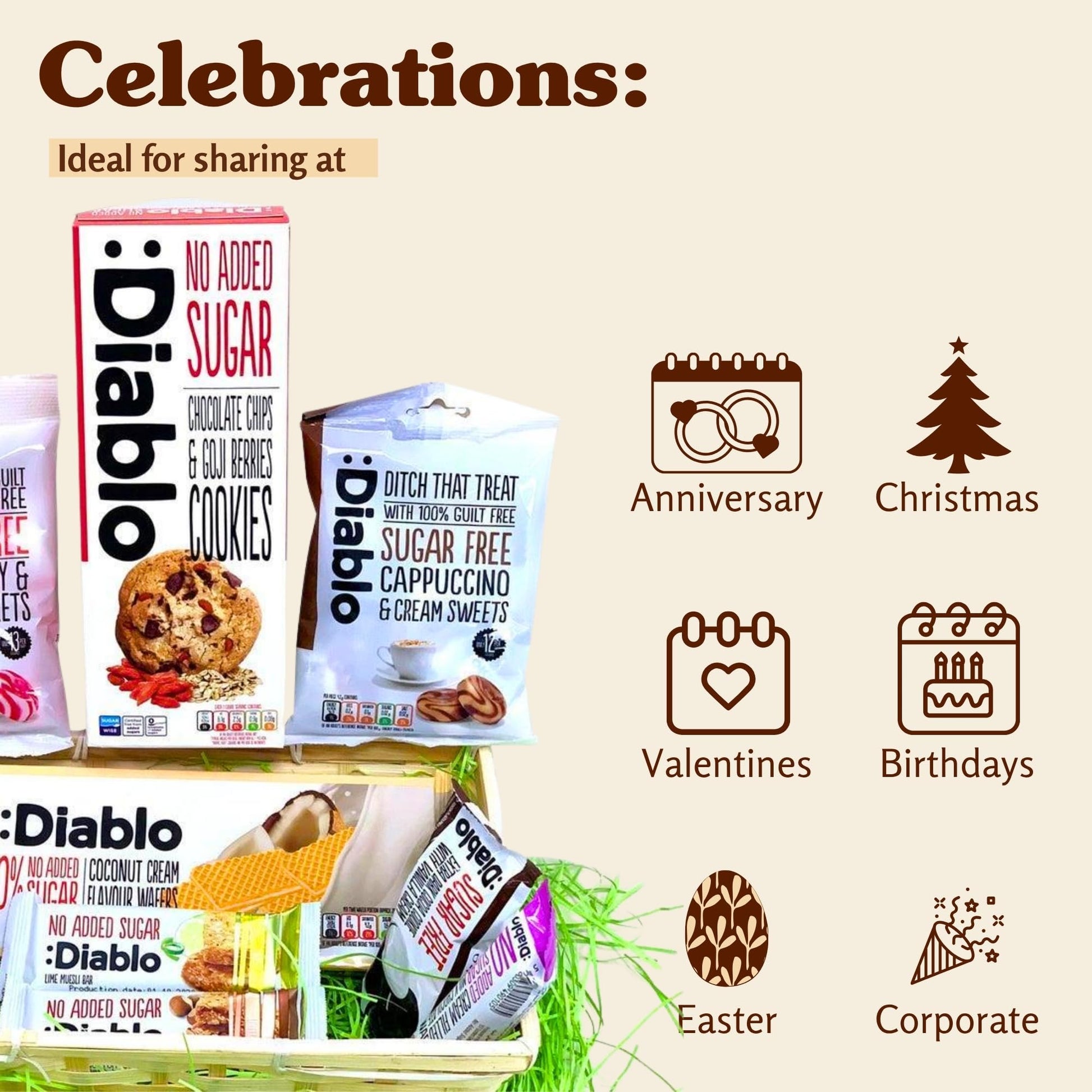 Diablo Sugar Free Hamper Medium New (11 Items)