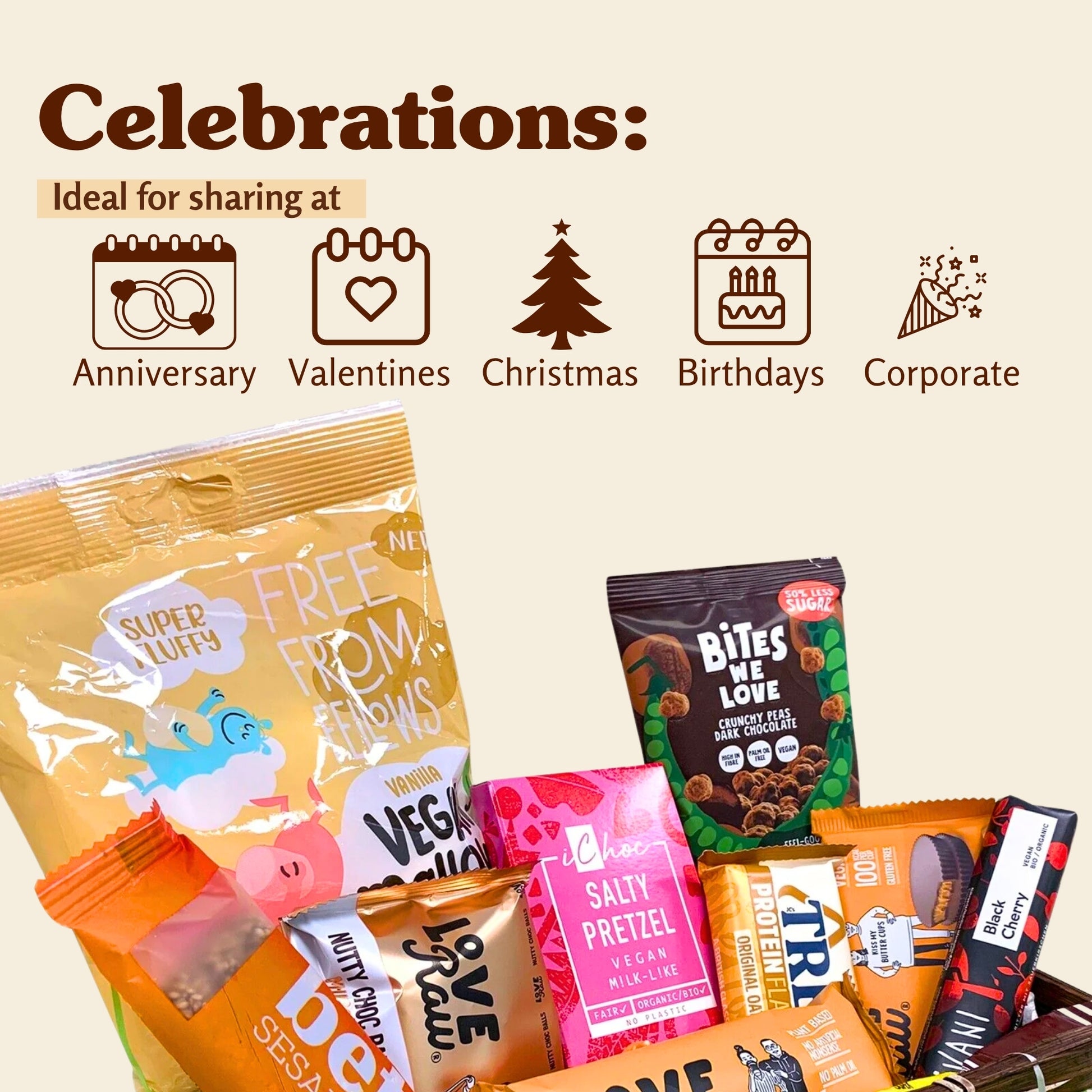 New Vegan Hamper - 14 Items (LoveRAW,Vivani,Ichoc)