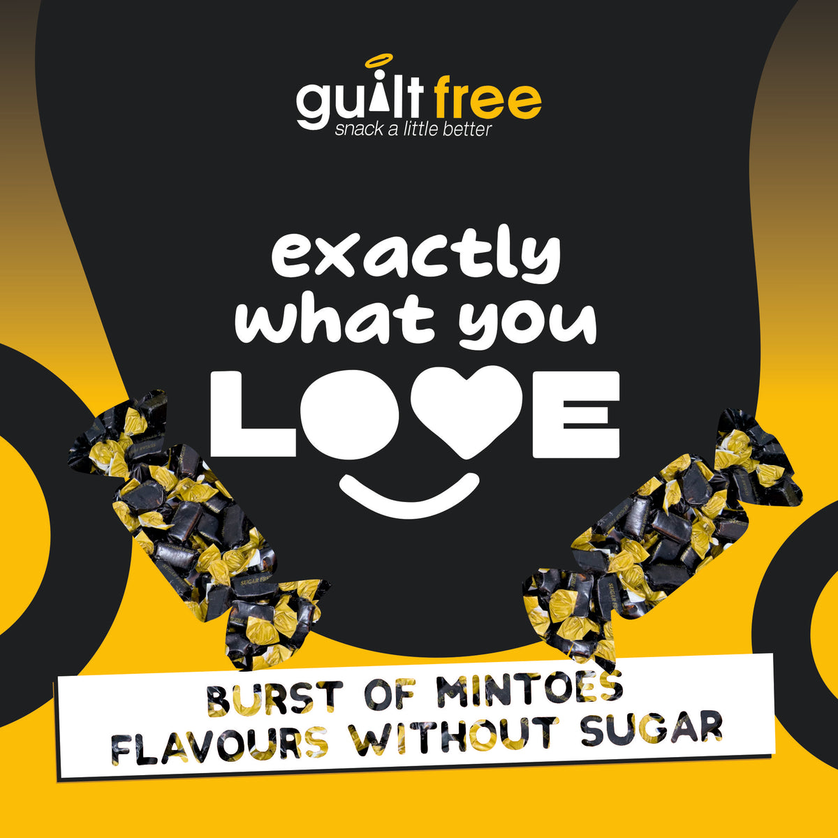 GuiltFree Sugar Free Liquorice Toffees 75g