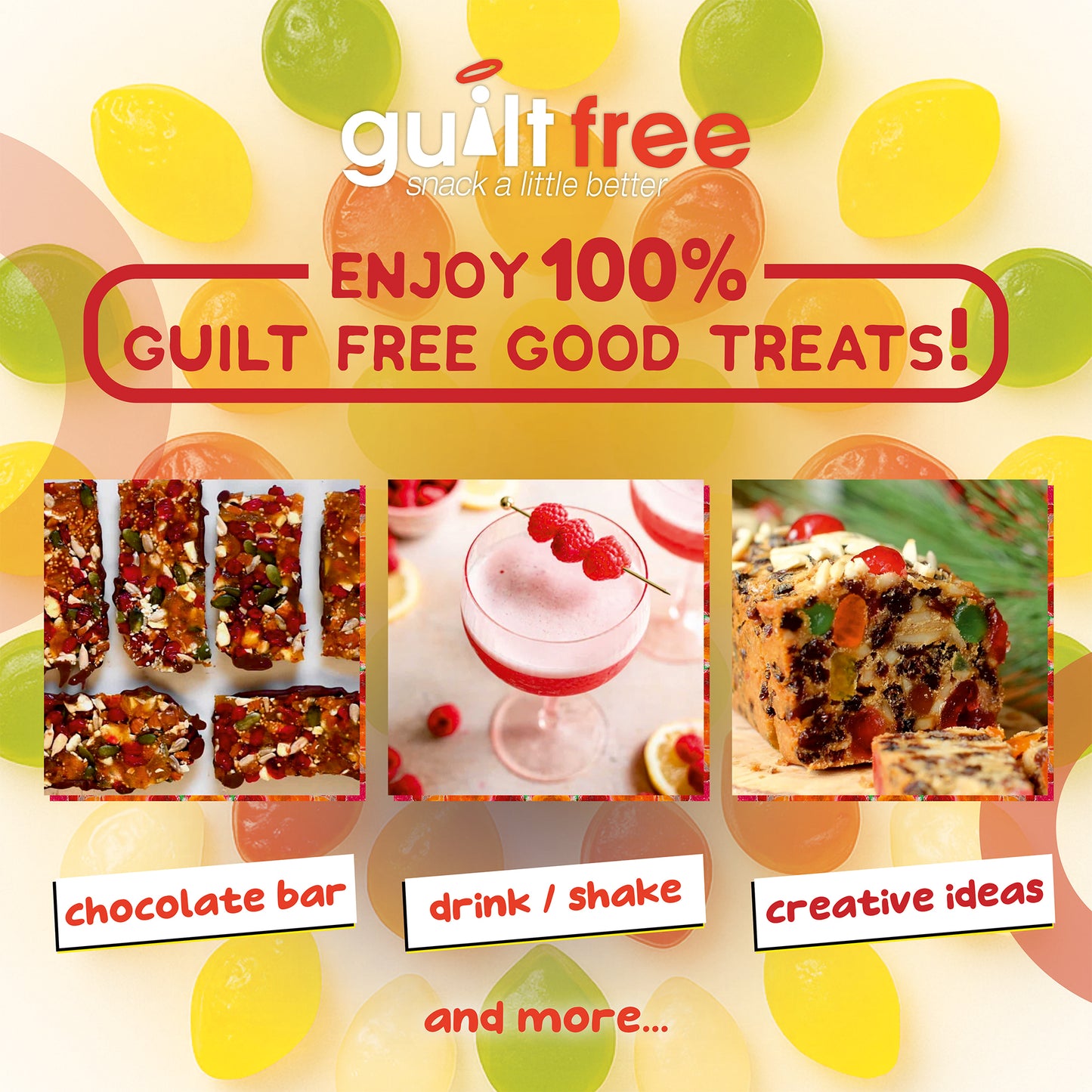 GuiltFree Sugar Free Gummies -  Fruit Gums