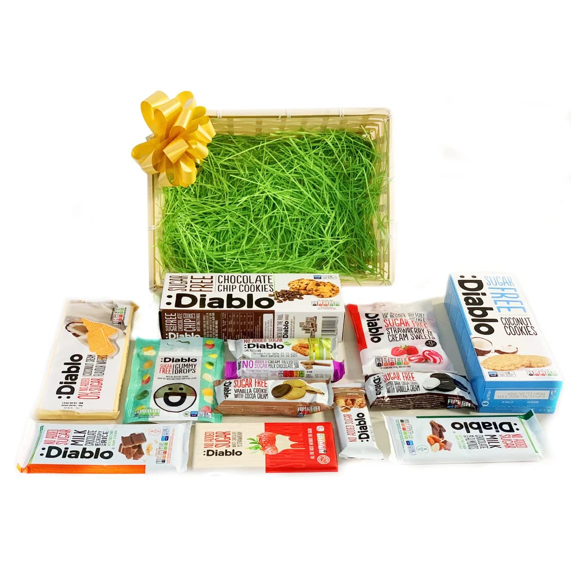 Diablo Diabetic Sugar Free Gift Hamper Box Sweets Gummy Cookies Bar Bars Snack