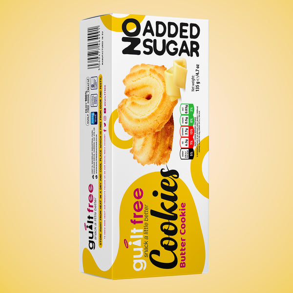 GuiltFree No Added Sugar Cookies 135g - Butter Cookie
