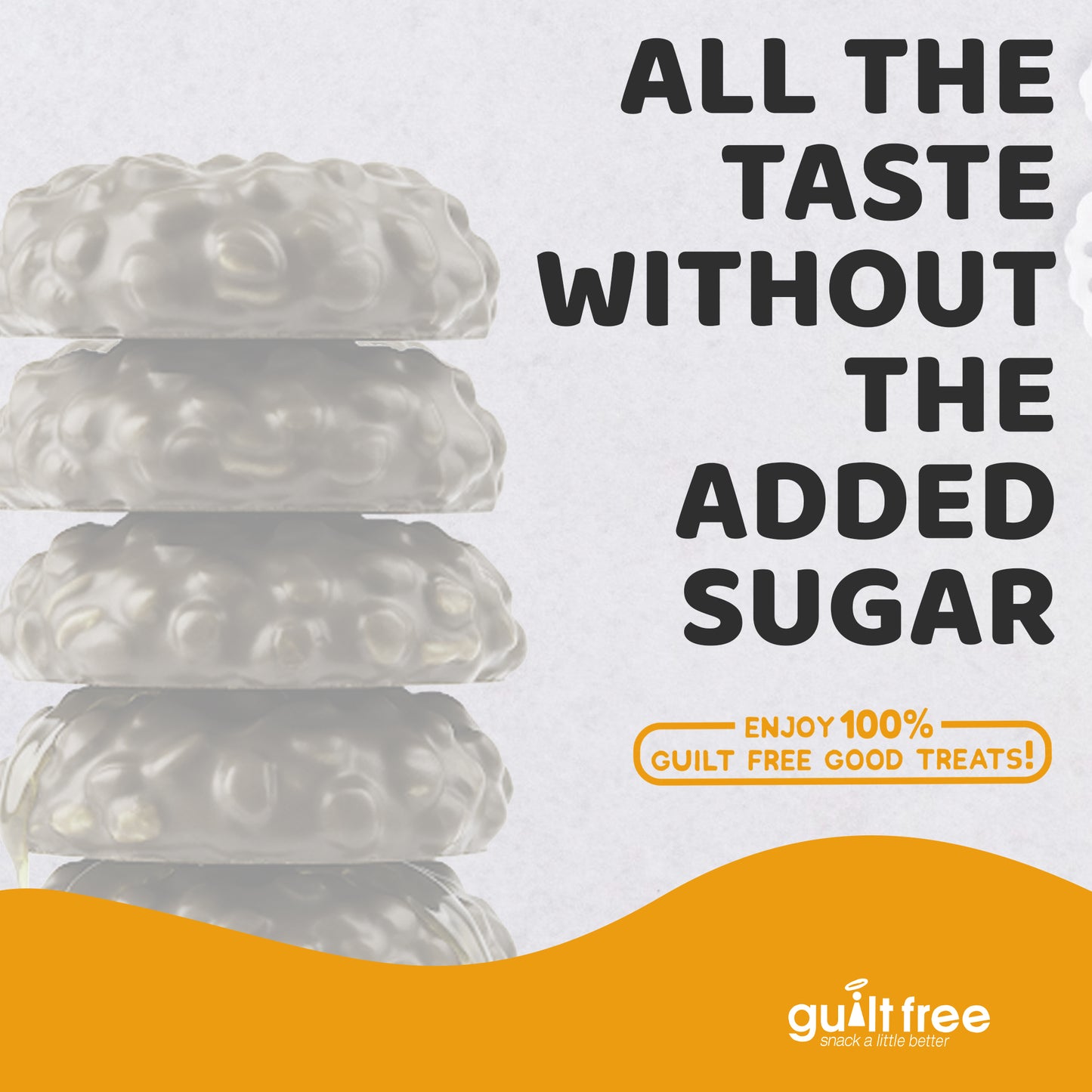 GuiltFree No Added Sugar Cookies 128g - Coconut with Peanut Butter