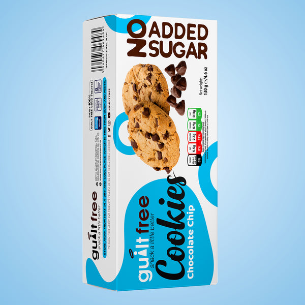 GuiltFree No Added Sugar Cookies 130g - Chocolate Chip