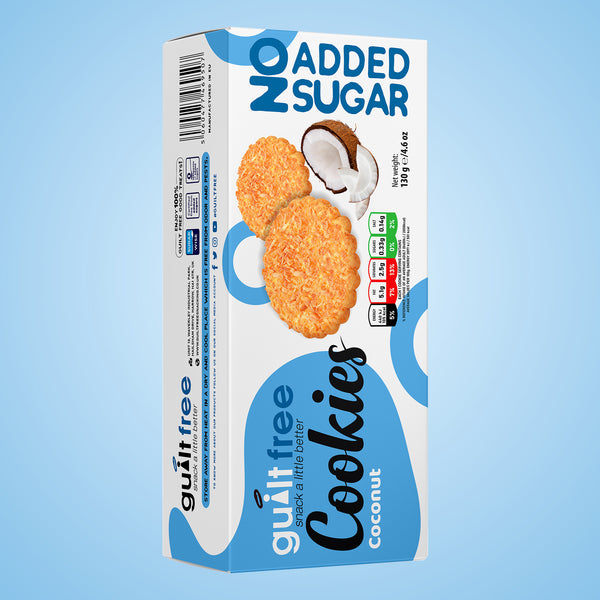 GuiltFree No Added Sugar Cookies 130g - Coconut