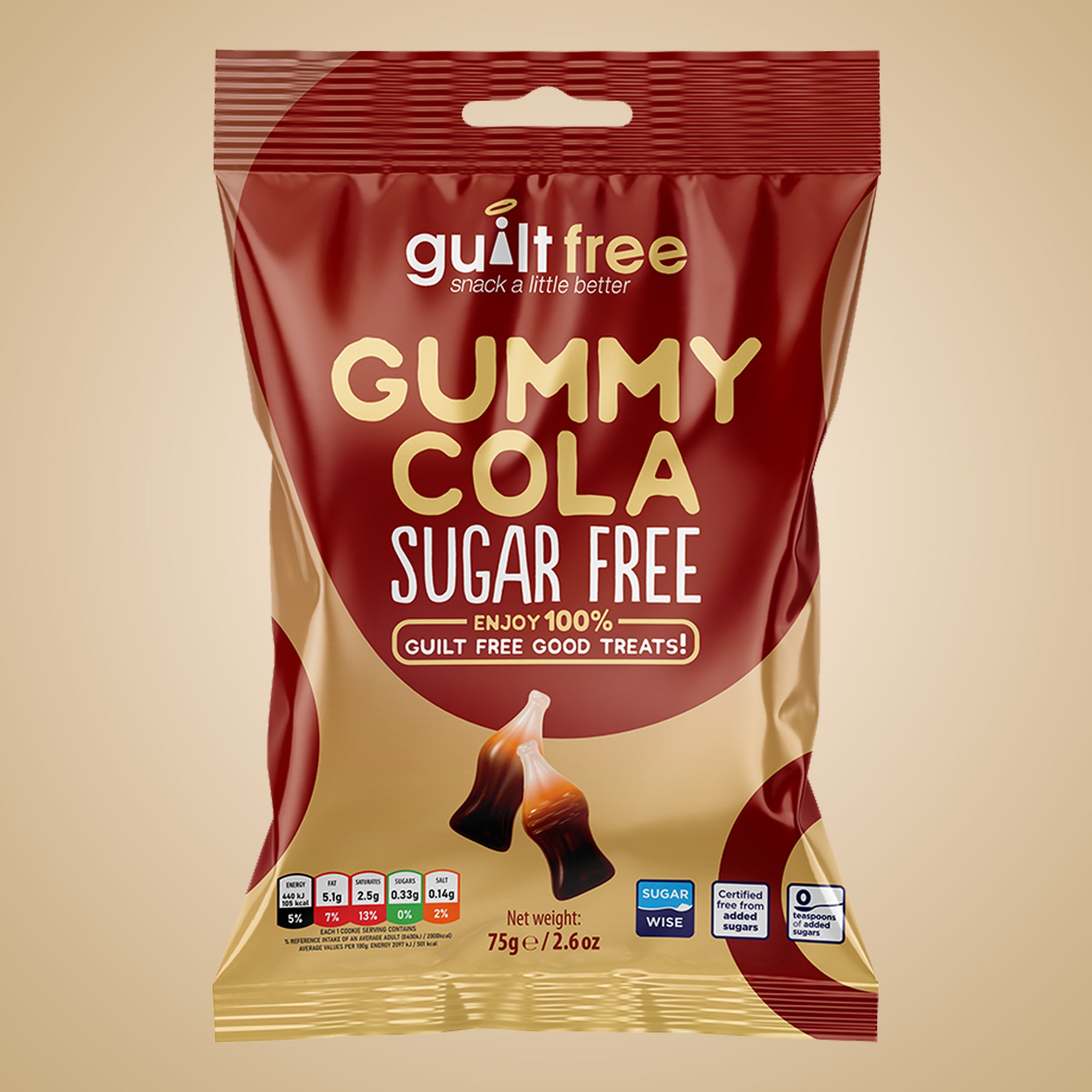 GuiltFree Sugar Free Gummies -  Cola Bottles