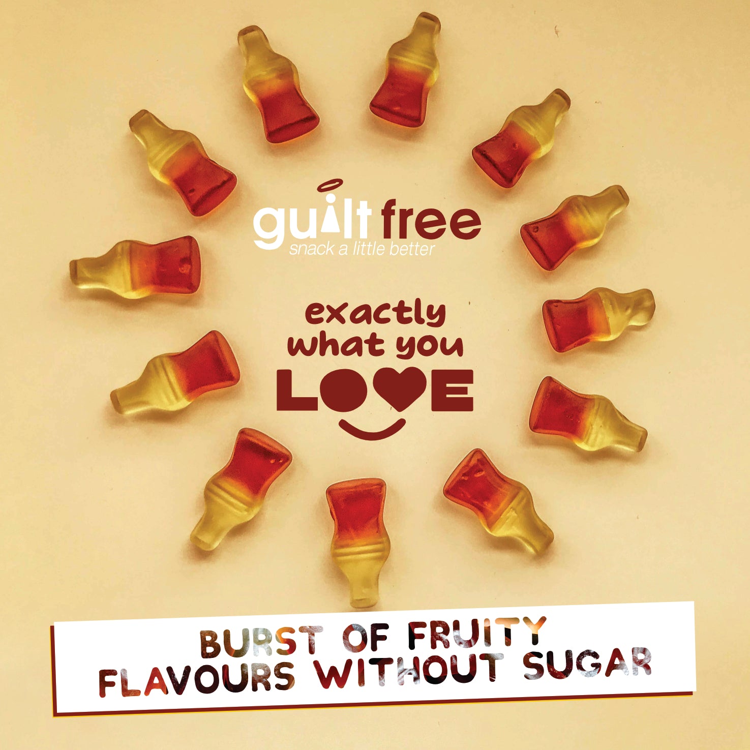 GuiltFree Sugar Free Gummies -  Cola Bottles