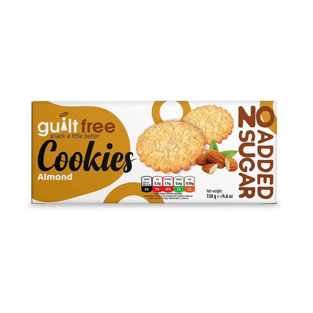 GuiltFree No Added Sugar Cookies 135g - Almond