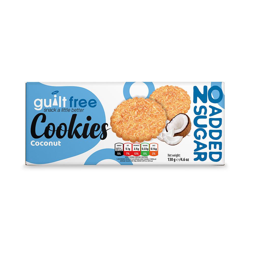 GuiltFree No Added Sugar Cookies 130g - Coconut
