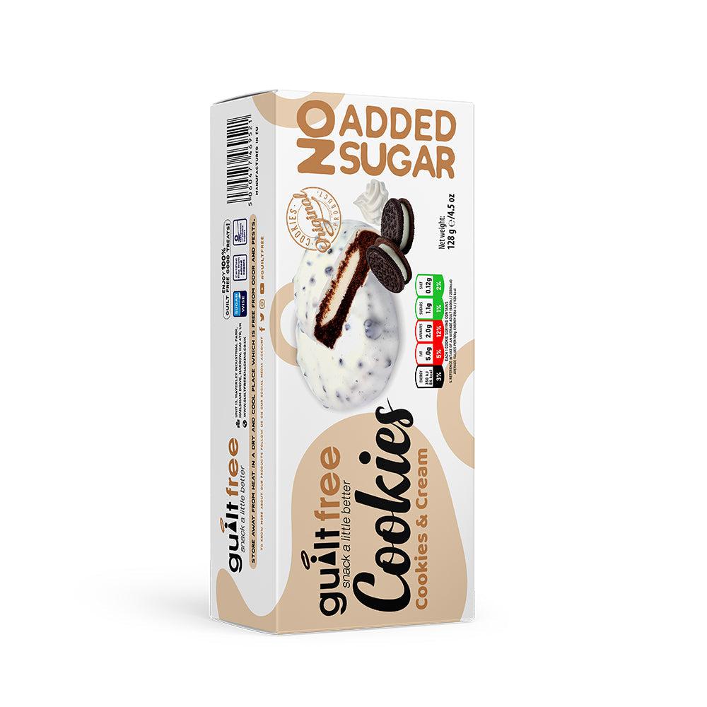 GuiltFree No Added Sugar Cookies 128g - Cookies & Cream