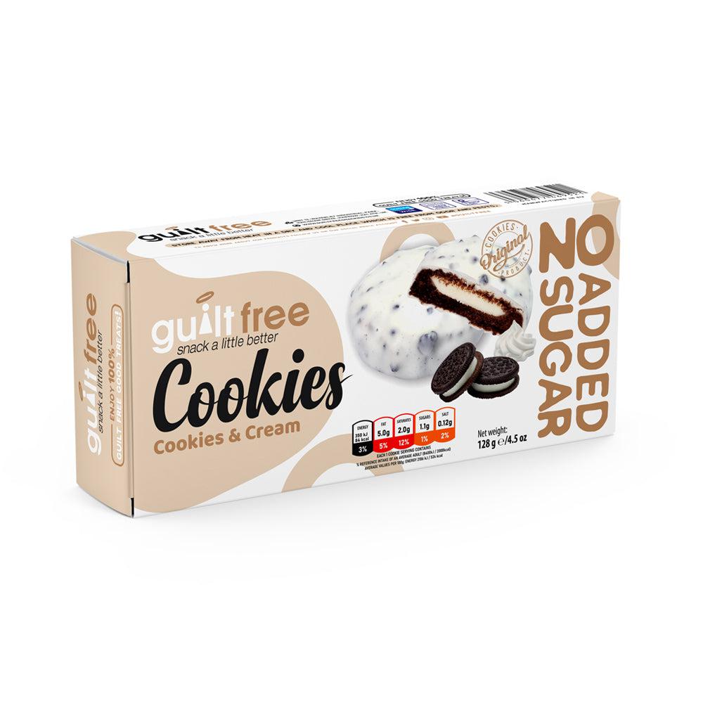 GuiltFree No Added Sugar Cookies 128g - Cookies & Cream