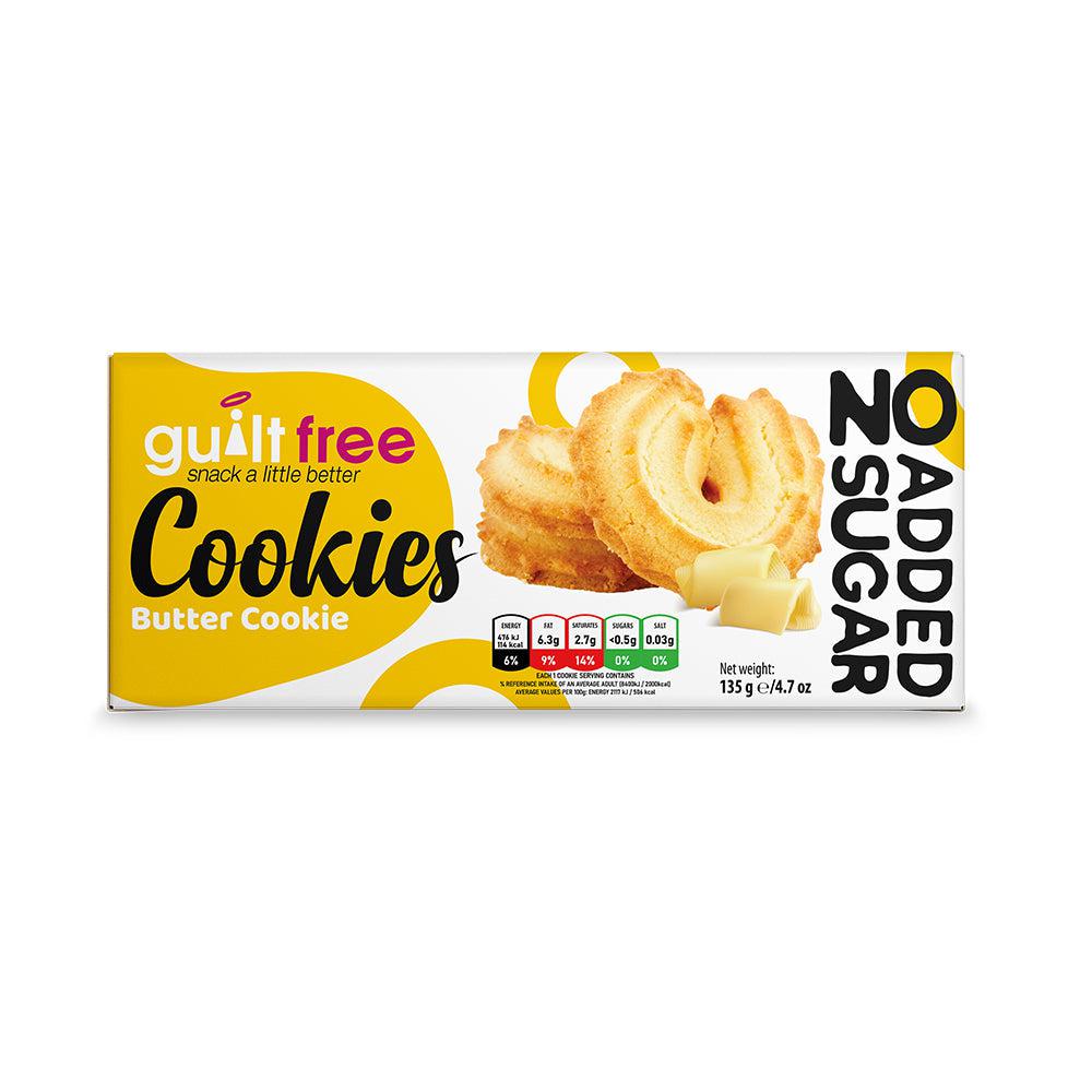 GuiltFree No Added Sugar Cookies 135g - Butter Cookie