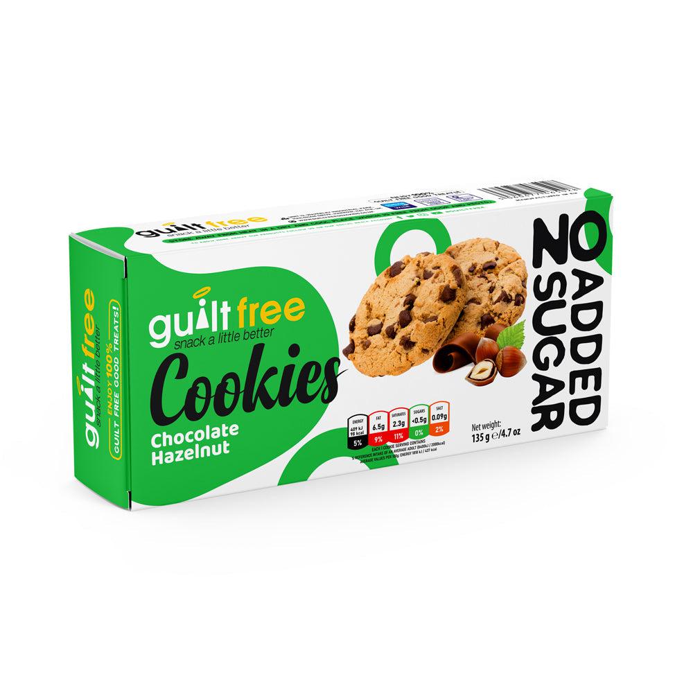 GuiltFree No Added Sugar Cookies 135g - Chocolate Hazelnut