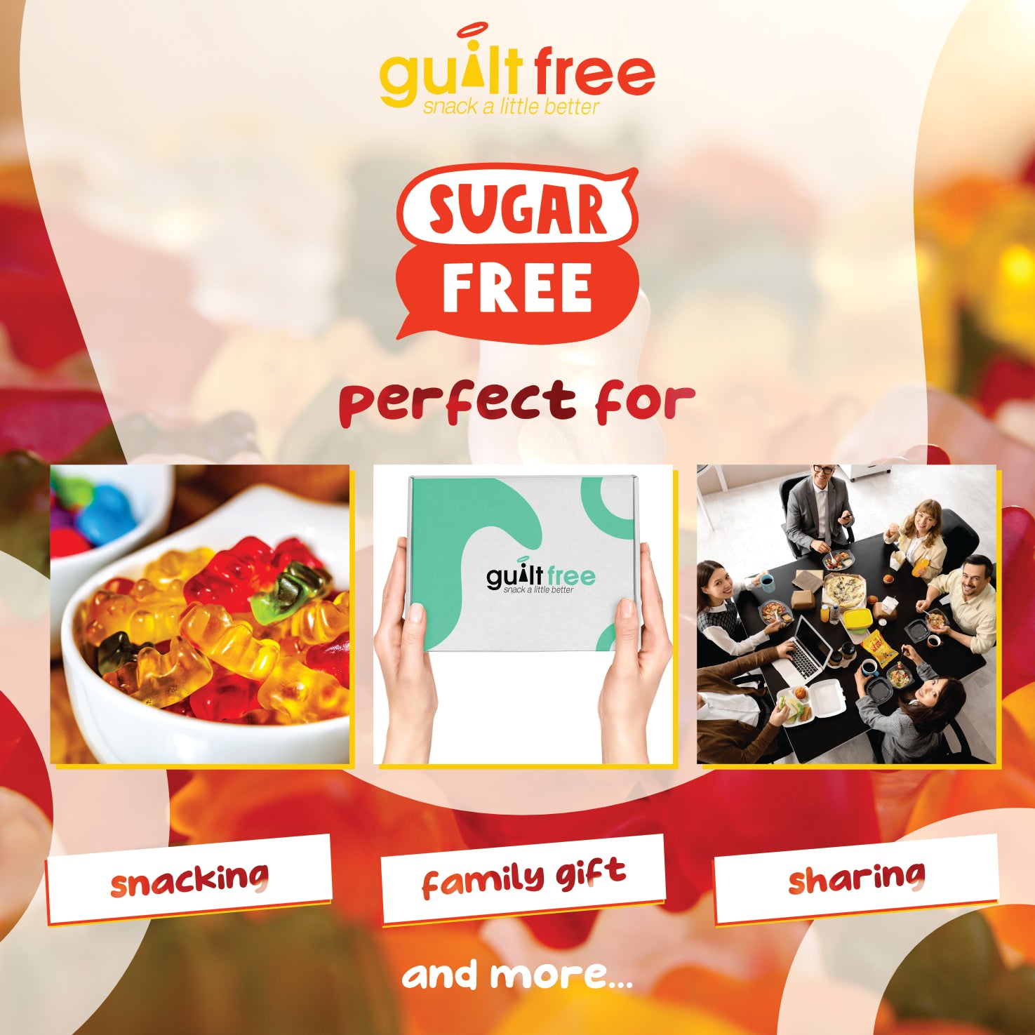 GuiltFree Sugar Free Gummies -  Gummy Bear