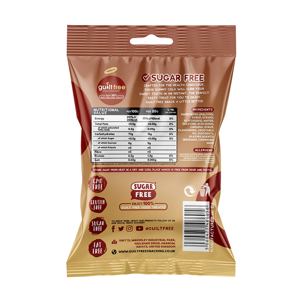 GuiltFree Sugar Free Gummies -  Cola Bottles