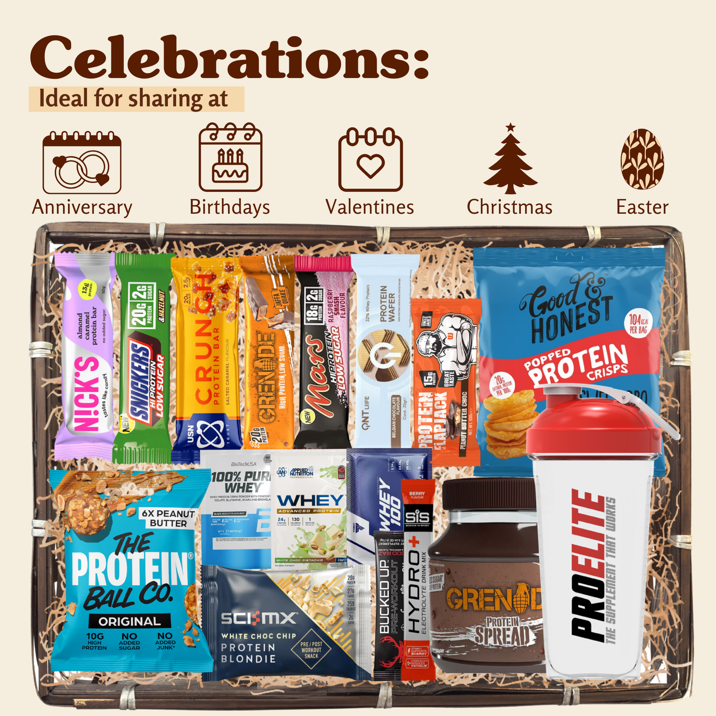 Luxury Gift Hamper High Protein Box For All Occasions (Birthday, Anniversaries)