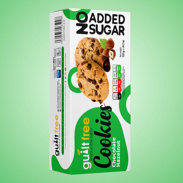 GuiltFree No Added Sugar Cookies 135g - Chocolate Hazelnut
