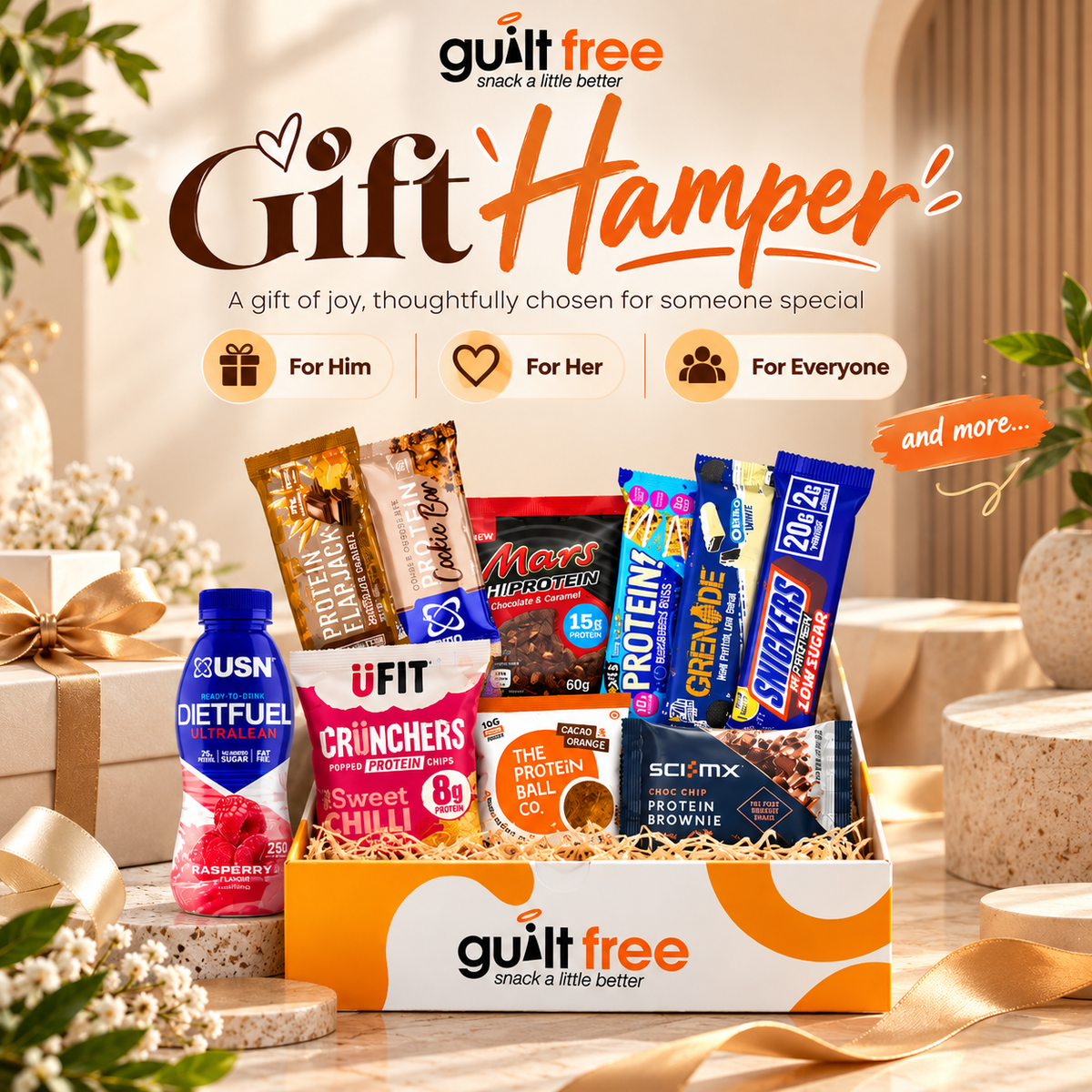 GuiltFree High Protein Gift Hamper – 11 Items