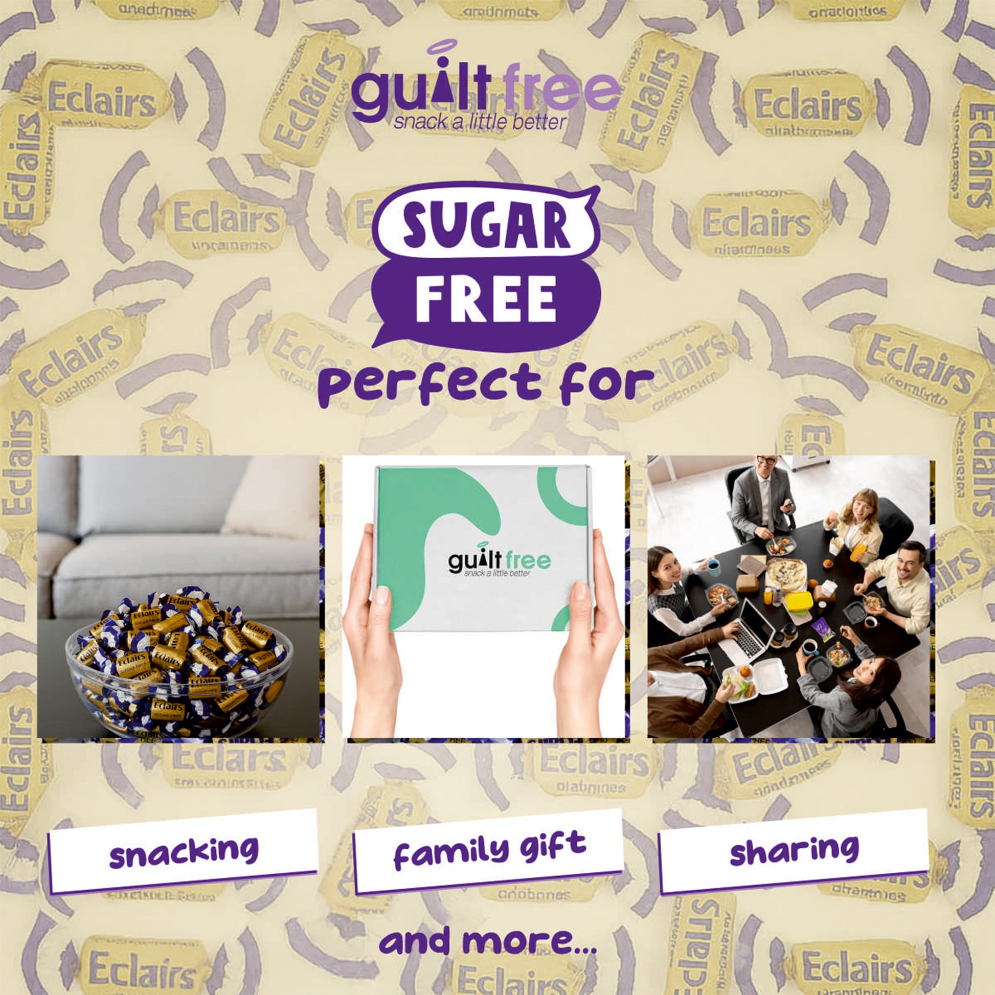 GuiltFree Sugar Free Toffee -  Eclairs Chocolate