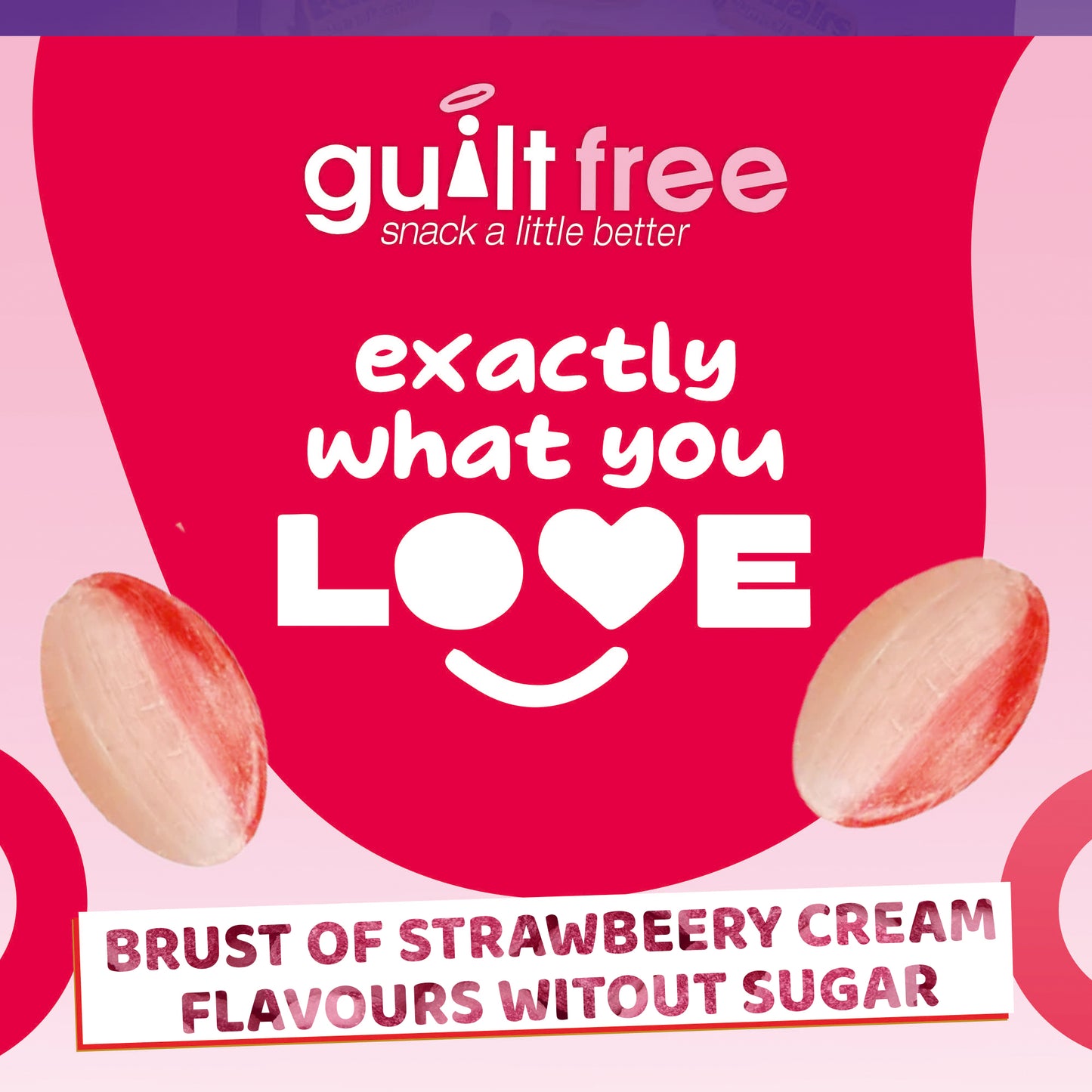 GuiltFree Sugar Free Sweets -  Strawberry Creme
