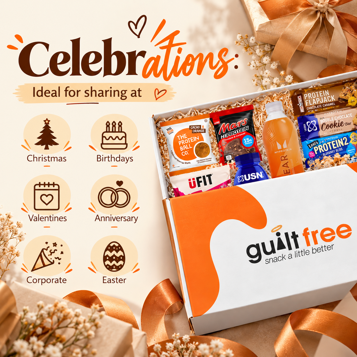 GuiltFree High Protein Gift Hamper – 11 Items