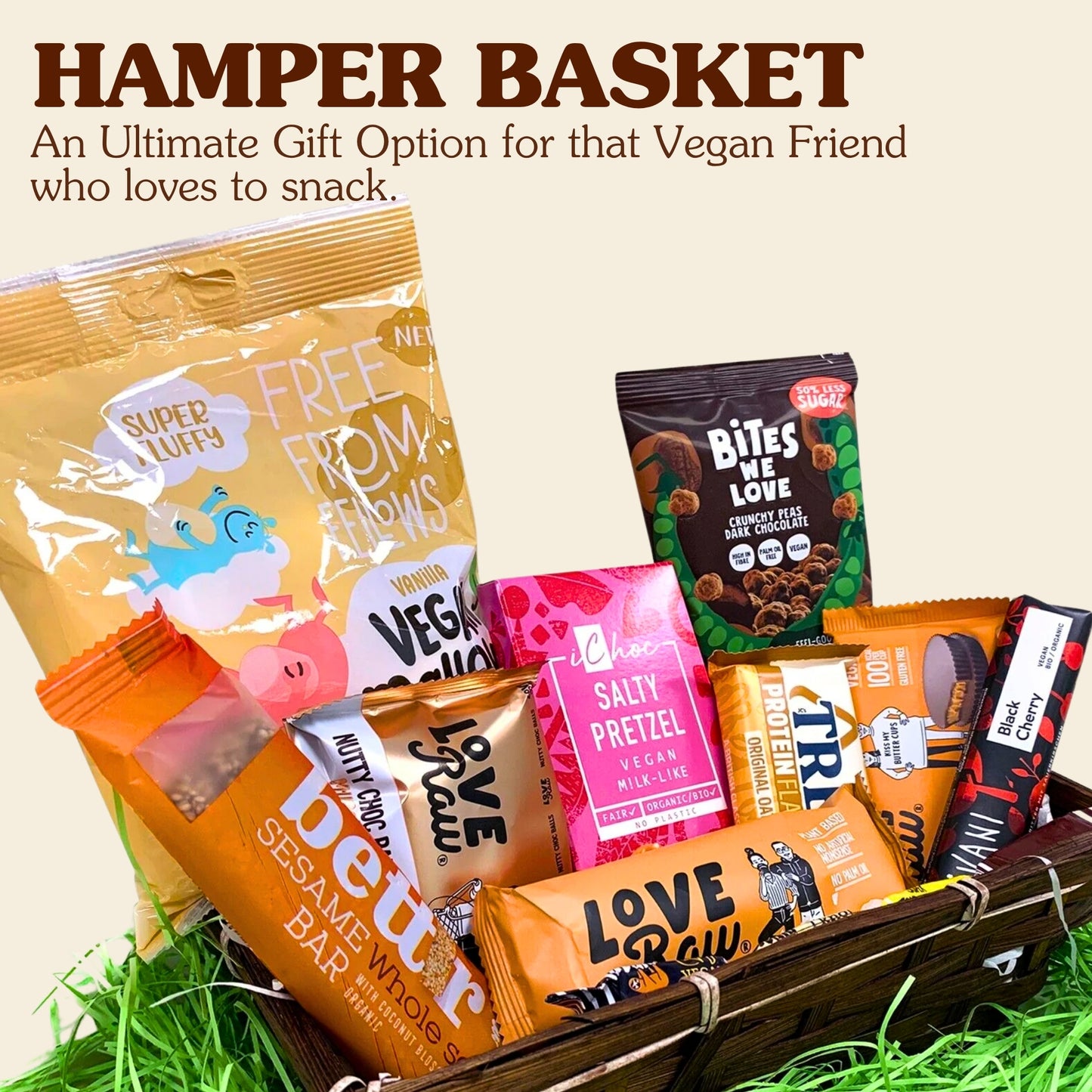 New Vegan Hamper - 14 Items (LoveRAW,Vivani,Ichoc)