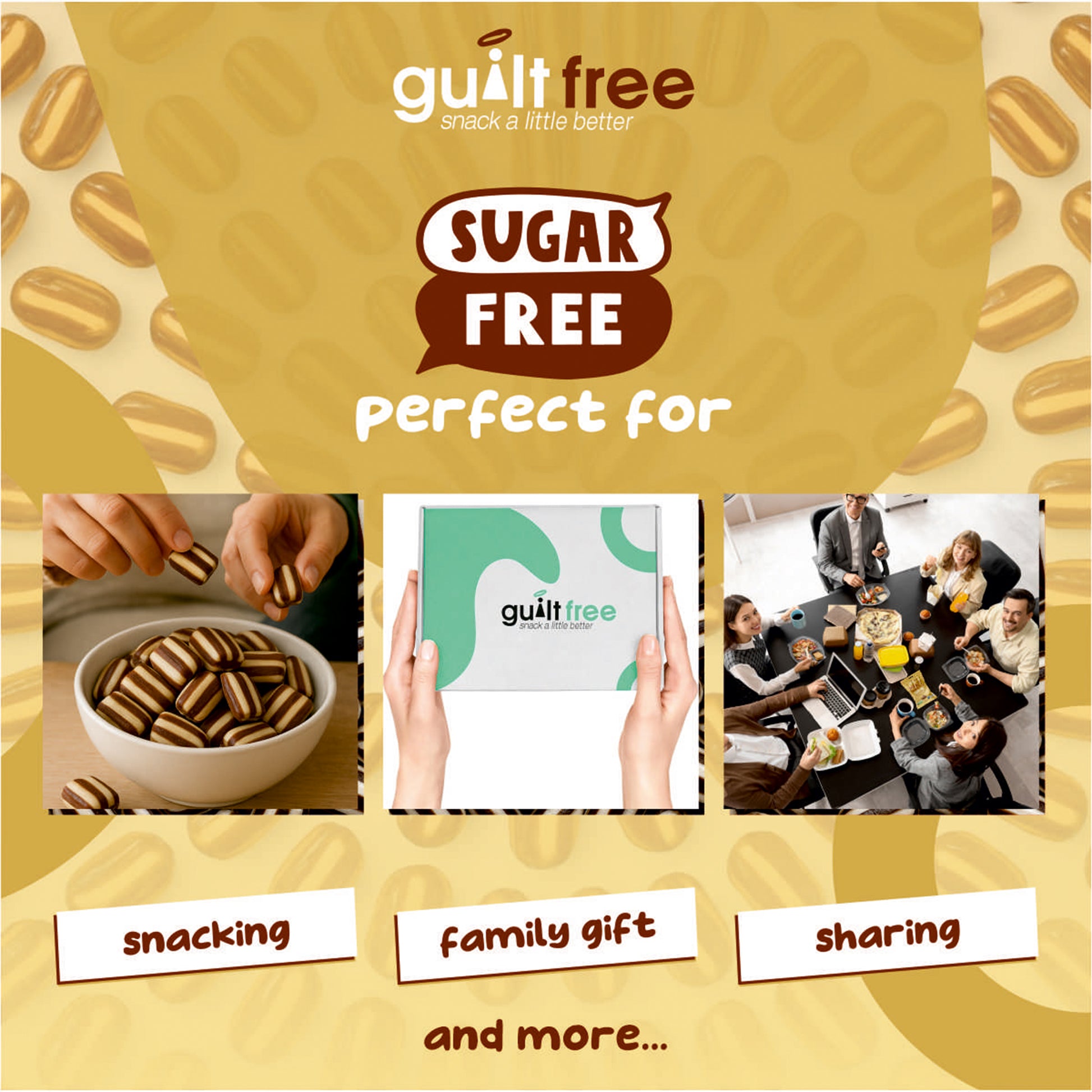 GuiltFree Sugar Free Sweets -  Mint Humbugs