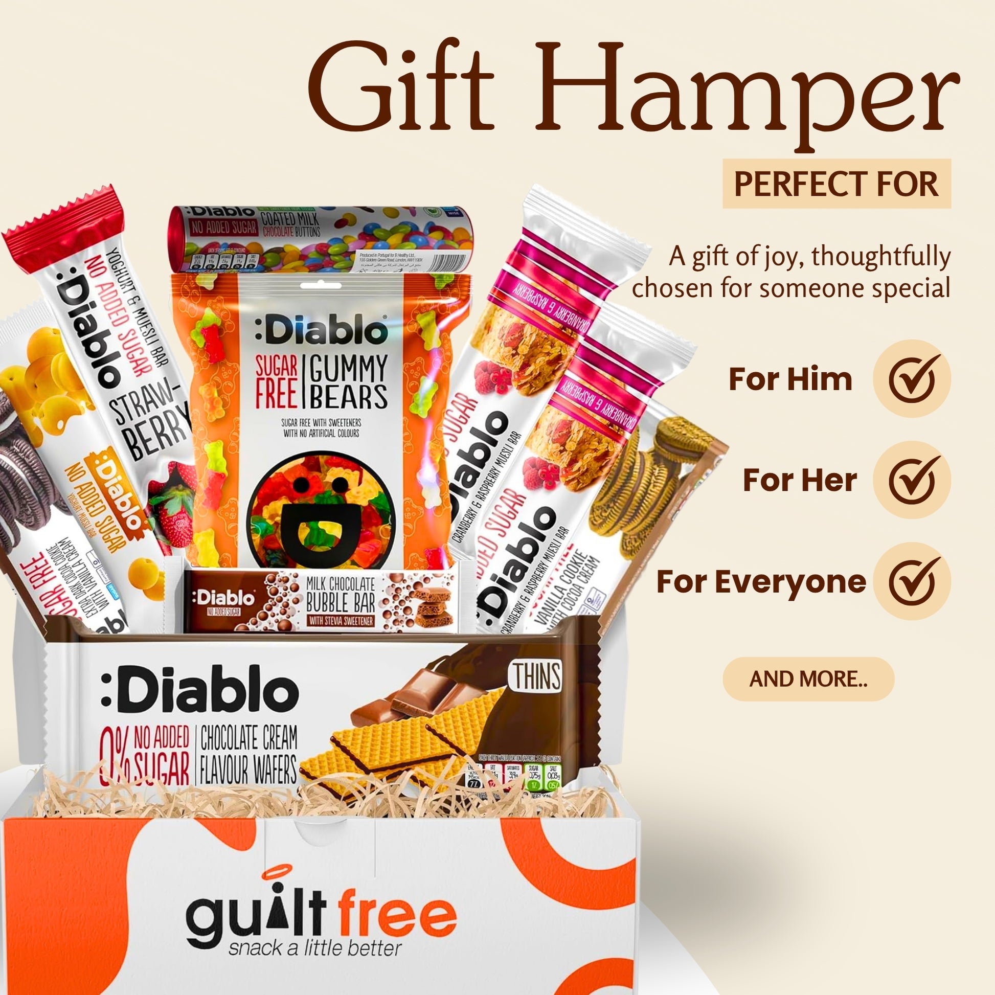 Guiltfree Diablo No Added Sugar Hamper Box (10 Items)