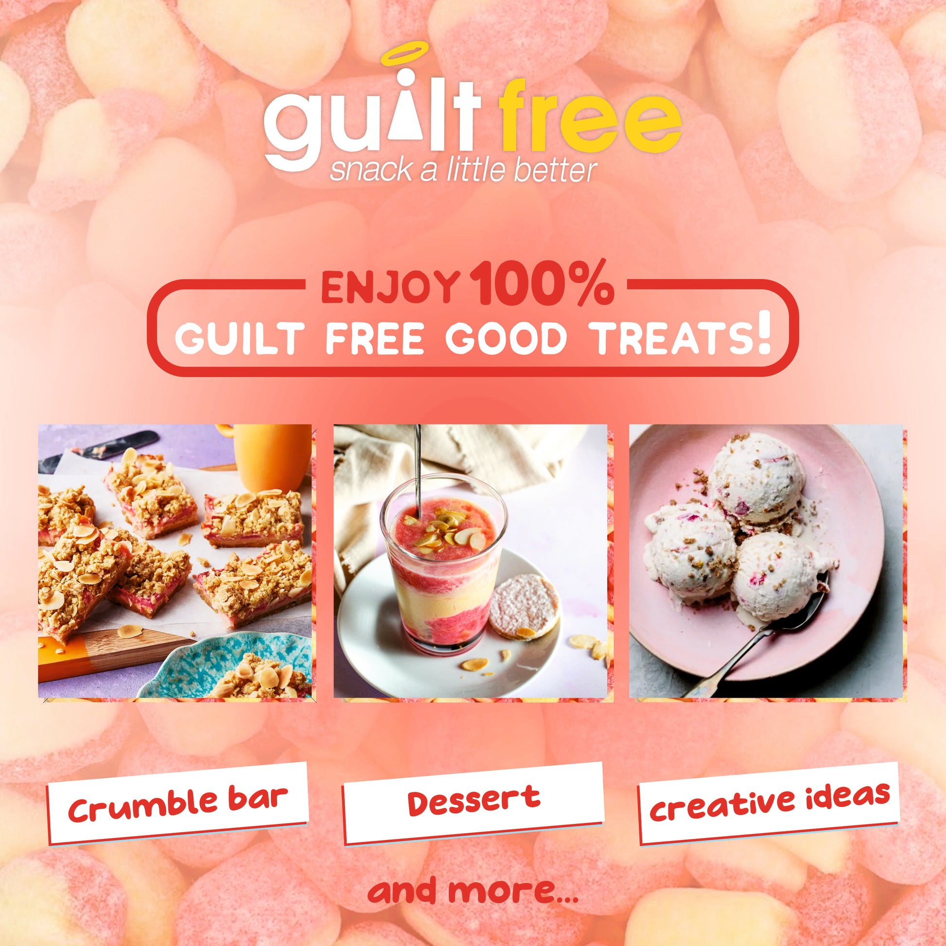 GuiltFree Sugar Free Sweets -  Rhubarb & Custard