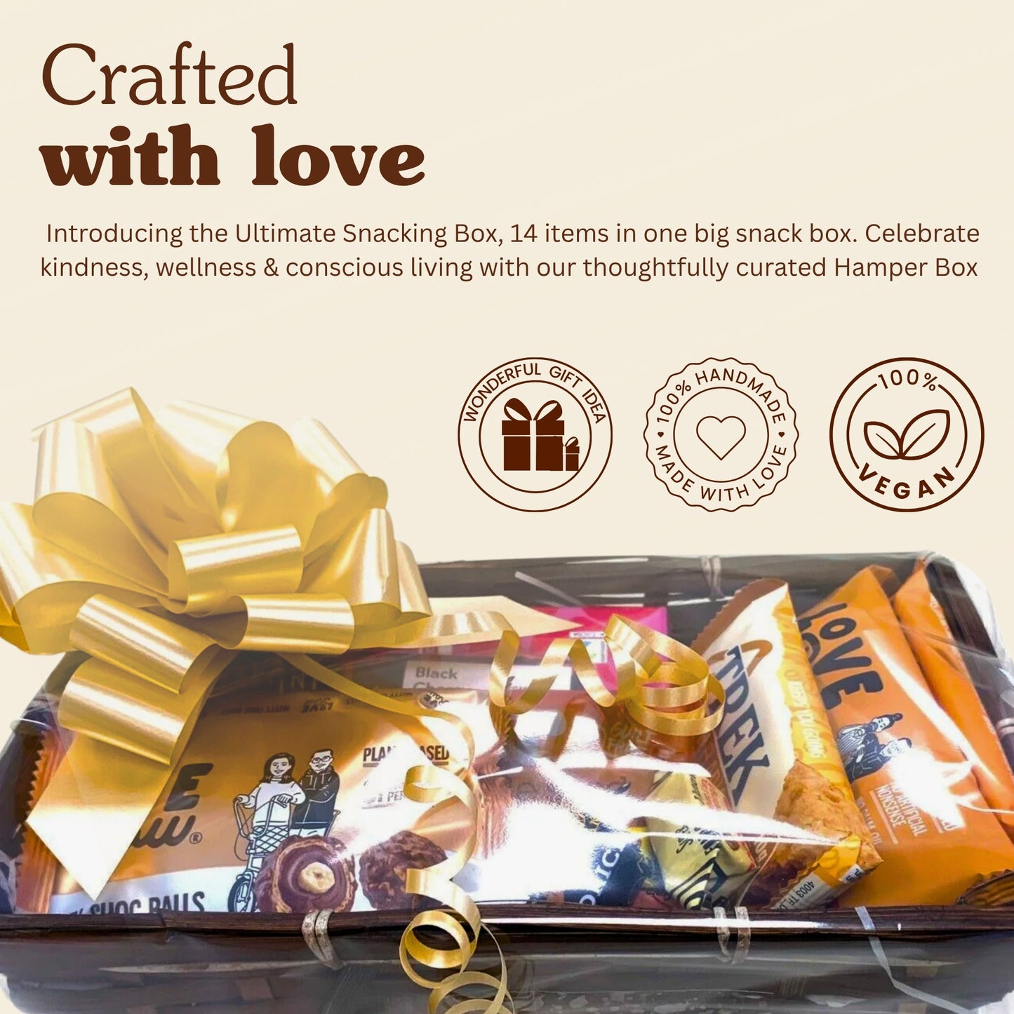 New Vegan Hamper - 14 Items (LoveRAW,Vivani,Ichoc)