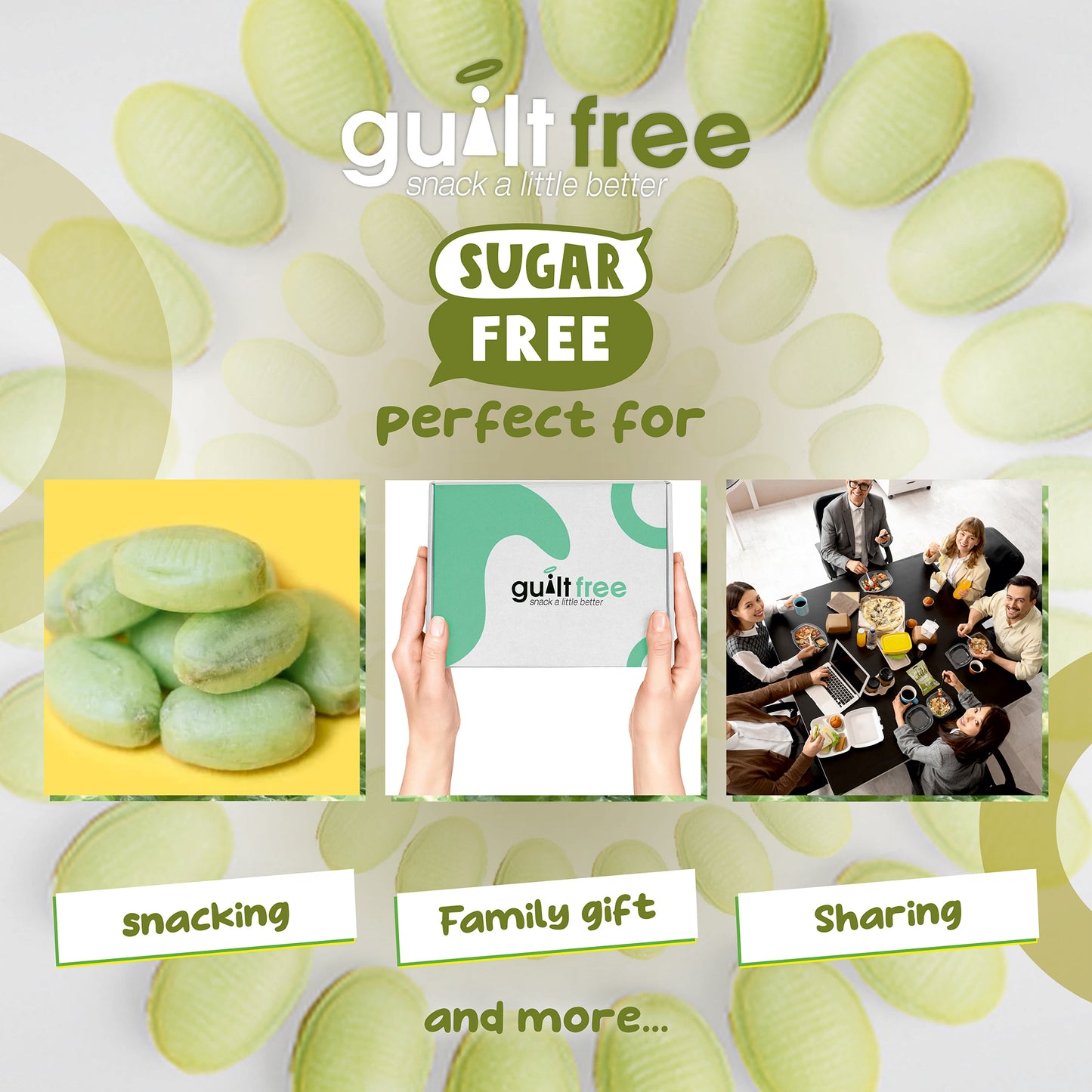 GuiltFree Sugar Free Sweets - Chocolate Lime 75g