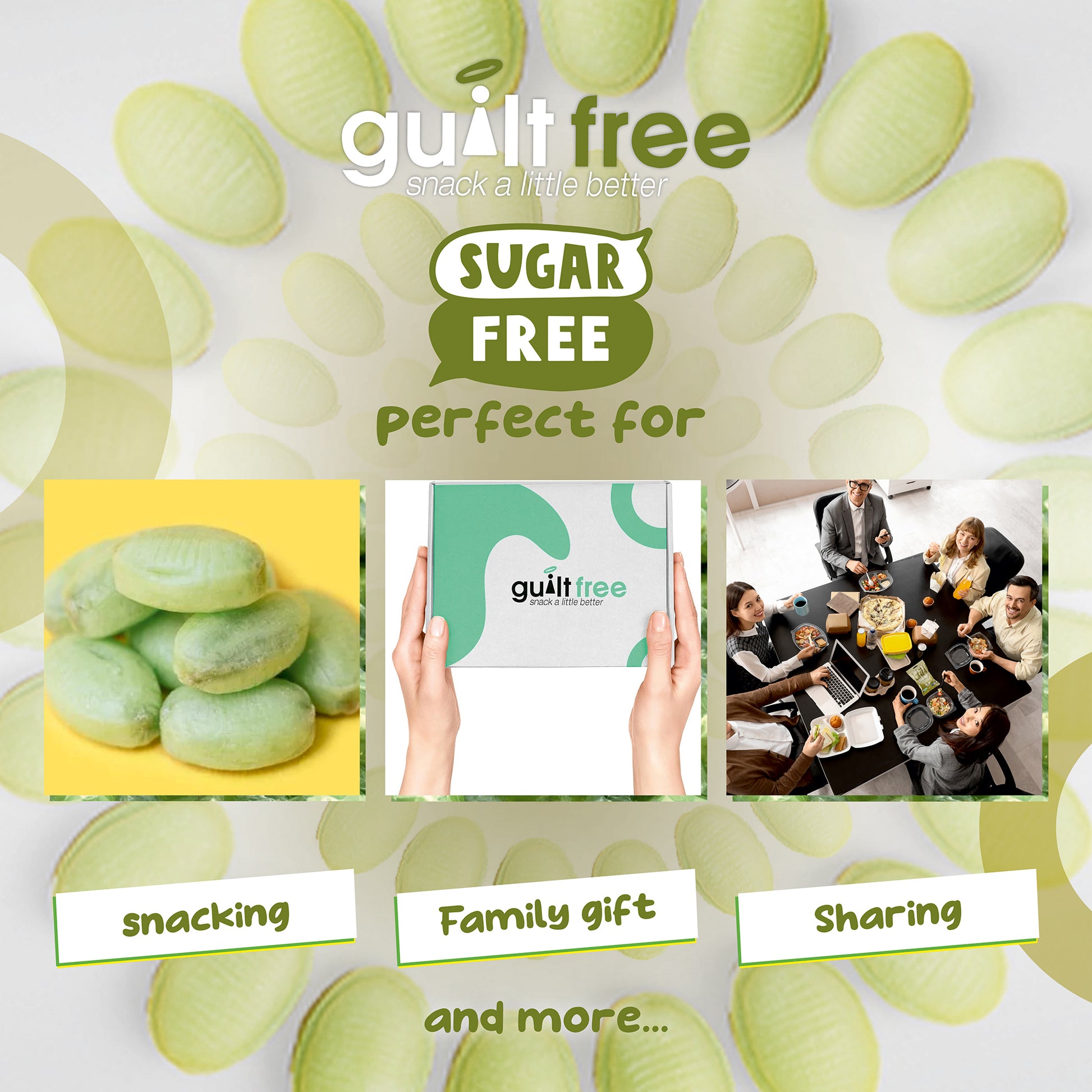 GuiltFree Sugar Free Sweets - Chocolate Lime 75g