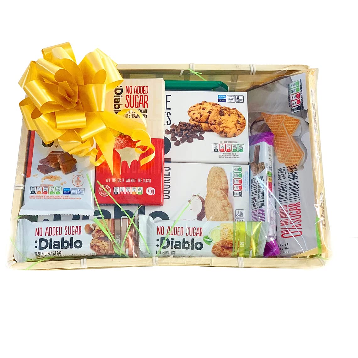 Diablo Diabetic Sugar Free Gift Hamper Box Sweets Gummy Cookies Bar Bars Snack