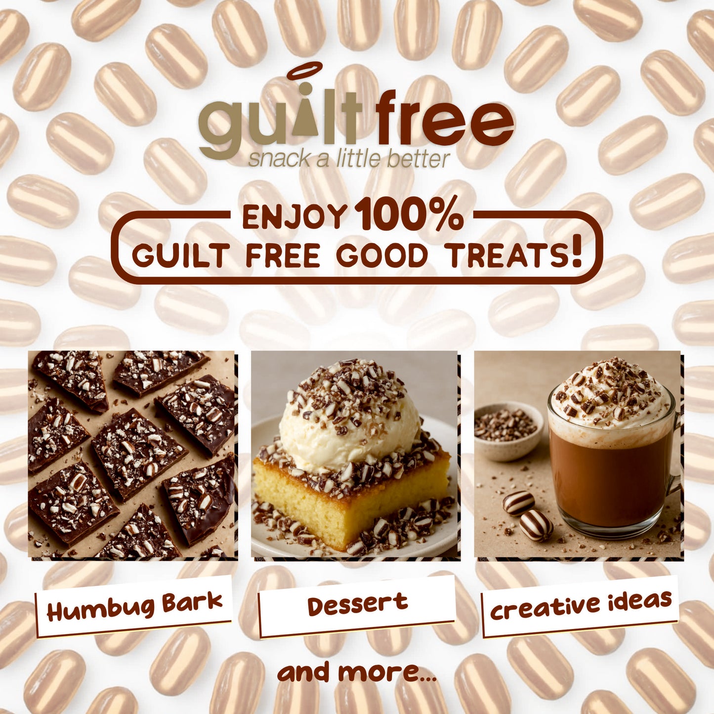 GuiltFree Sugar Free Sweets -  Mint Humbugs