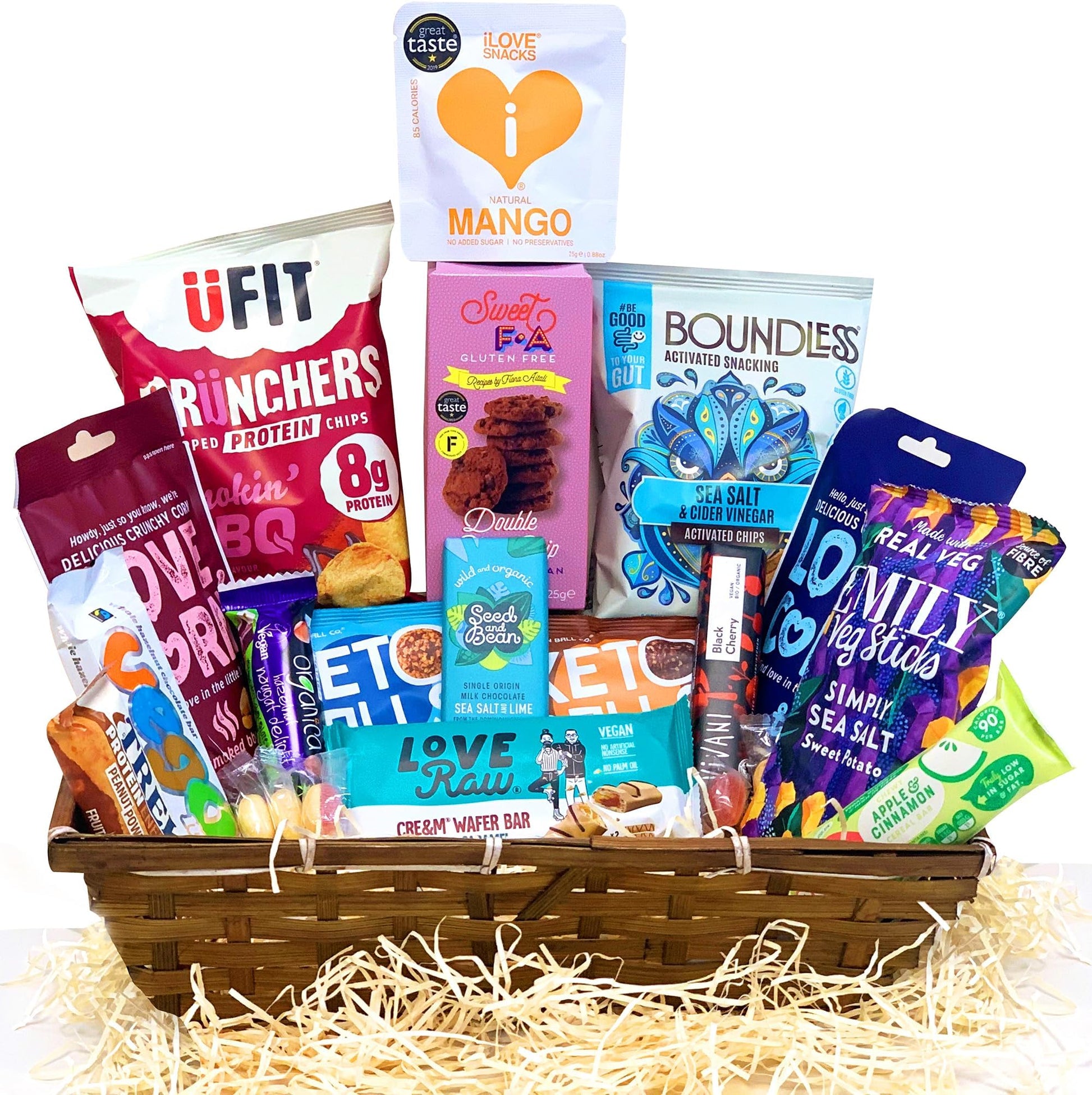 Vegan Vegetarian Food Gift Hamper Box Sweet Chocolate Selection Bars Snacks