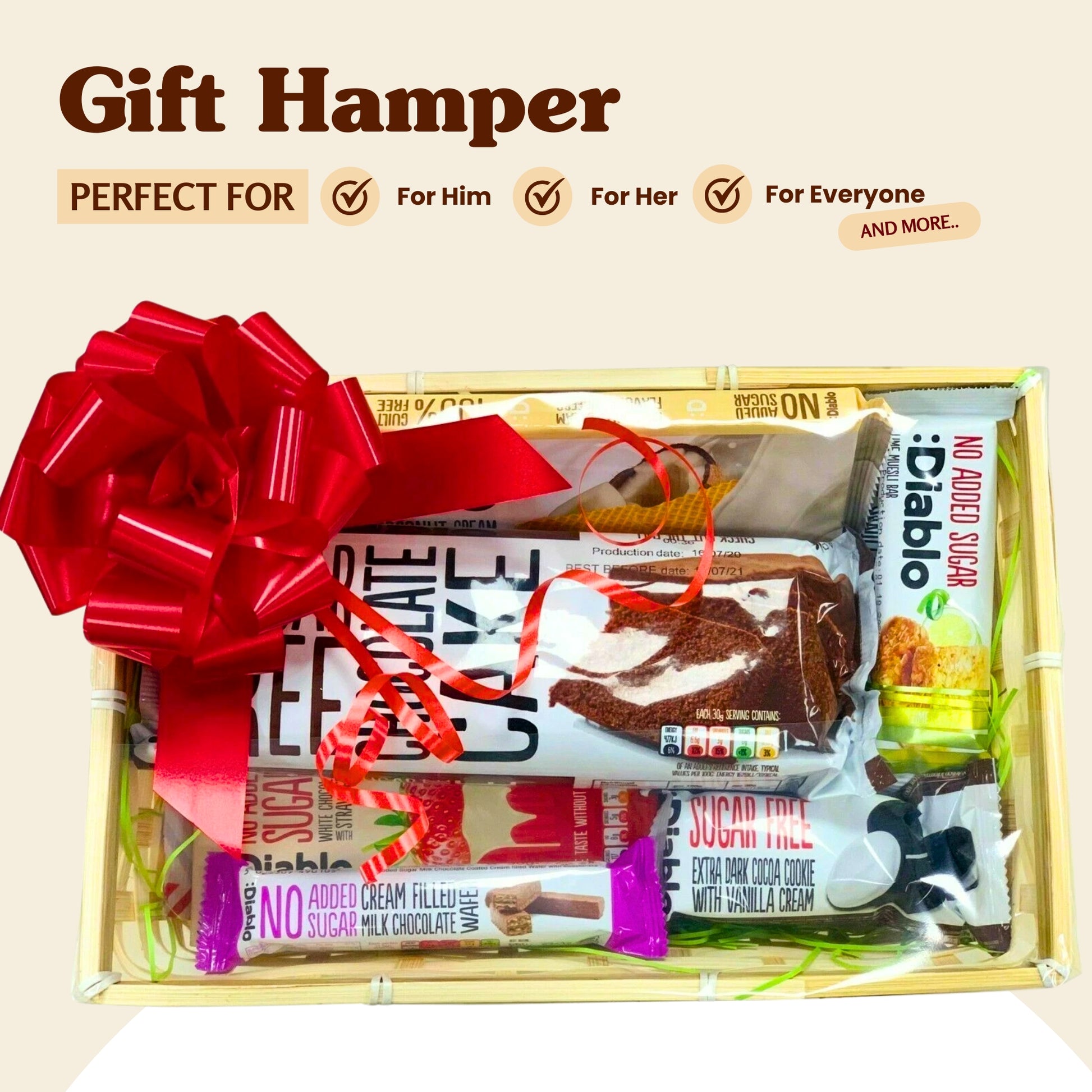 Diablo Diabetic Sugar Free Hamper Medium New (8 Items)