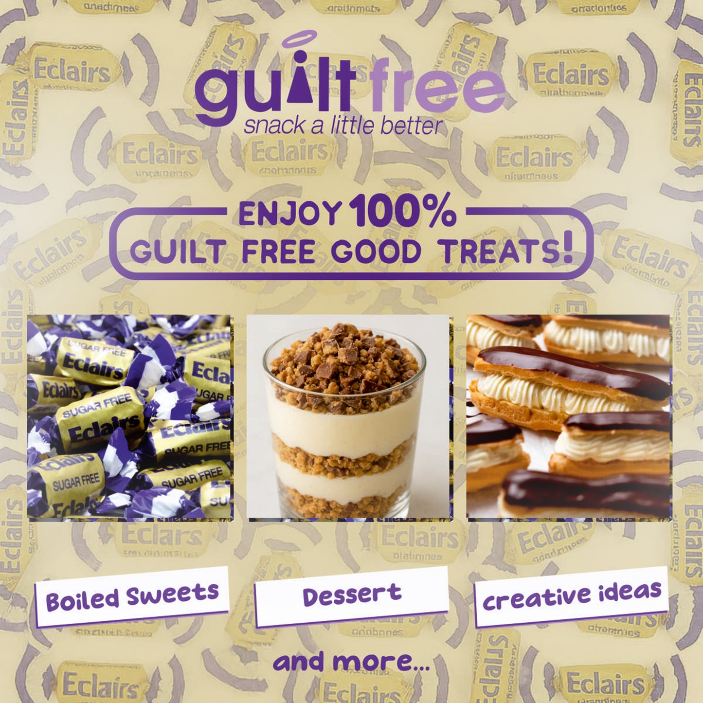 GuiltFree Sugar Free Toffee -  Eclairs Chocolate