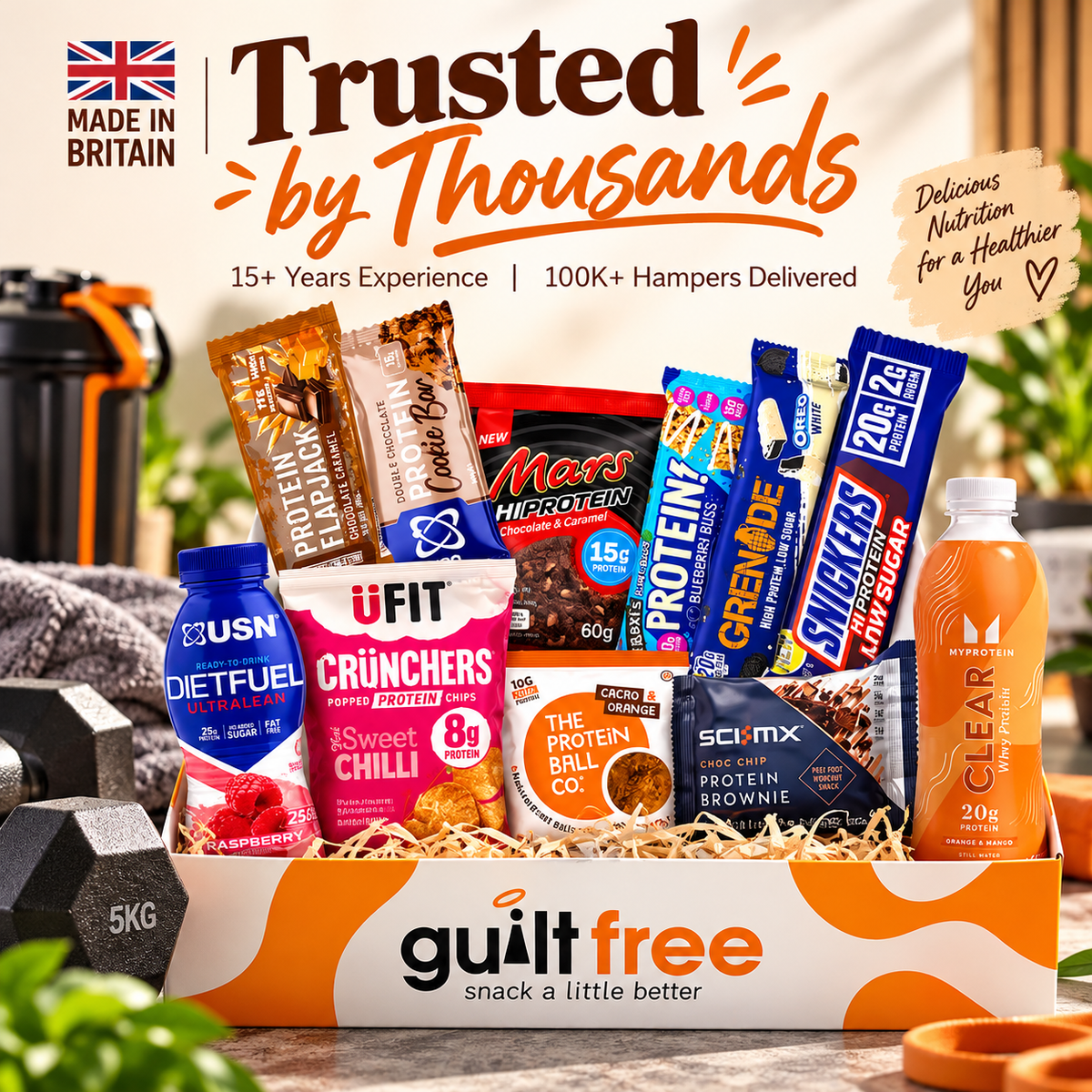 GuiltFree High Protein Gift Hamper – 11 Items