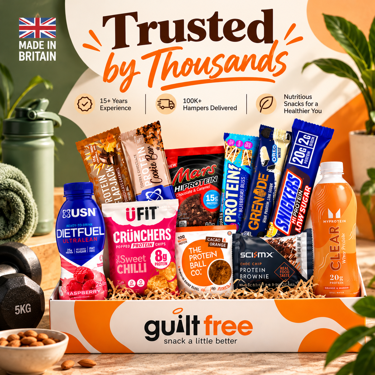 GuiltFree High Protein Gift Hamper – 11 Items