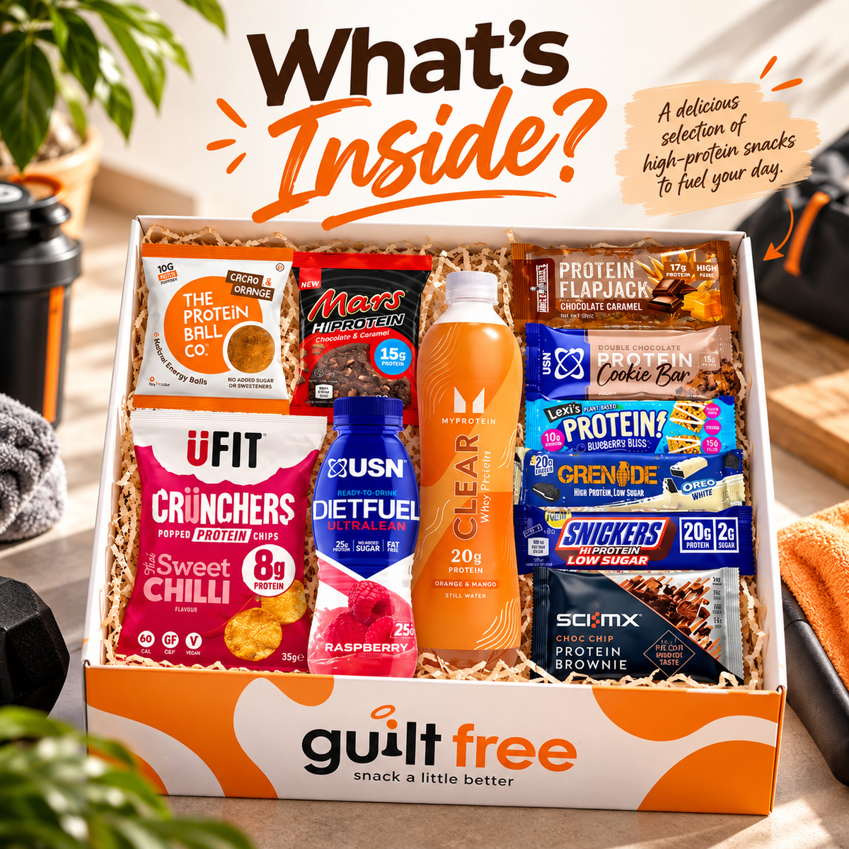 GuiltFree High Protein Gift Hamper – 11 Items